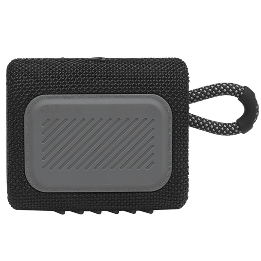 JBL Go 3 - Black - Portable Waterproof Speaker - Back