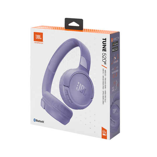 JBL Tune 520BT - Purple - Wireless on-ear headphones - Detailshot 10