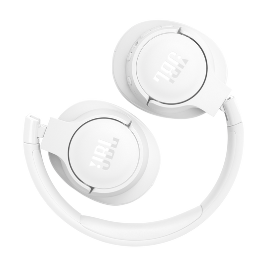 JBL Tune 770NC - White - Adaptive Noise Cancelling Wireless Over-Ear Headphones - Detailshot 4
