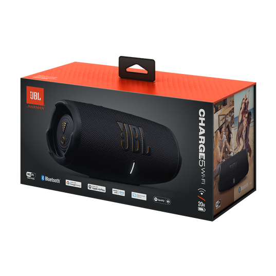 JBL Charge 5 Wi-Fi - Black - Portable Wi-Fi and Bluetooth speaker - Detailshot 7