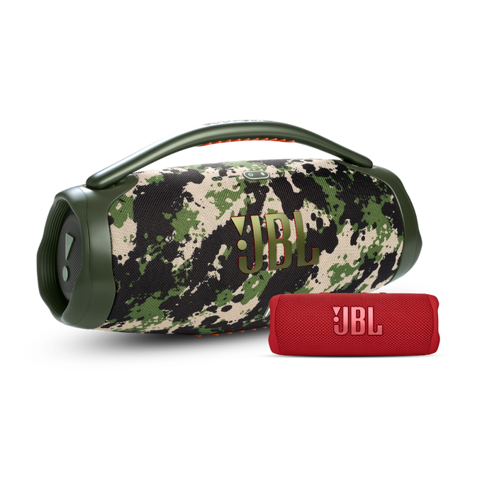 ¡COMBO ESPECIAL!  Parlantes Boombox 3 (Squad)+ Flip 6 (Rojo)