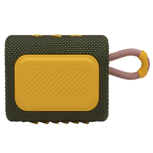 JBL Go 3 - Green - Portable Waterproof Speaker - Back