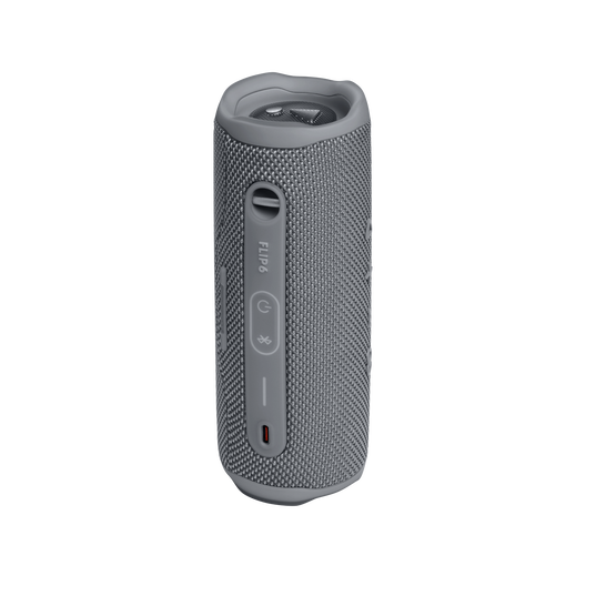 JBL Flip 6 - Grey - Portable Waterproof Speaker - Back
