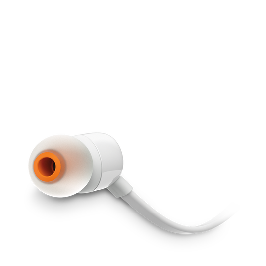 JBL Tune 110 - White - In-ear headphones - Detailshot 1