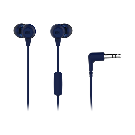 JBL C50HI - Blue - In-Ear Headphones - Detailshot 1