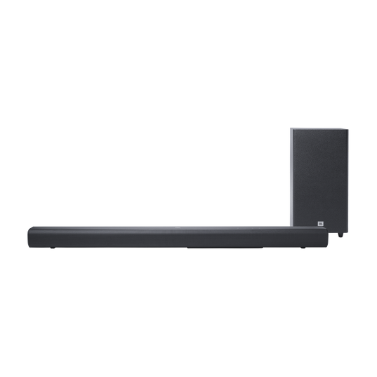 JBL Cinema SB580 - Black - 3.1 Channel Soundbar with Virtual Dolby Atmos® and Wireless Subwoofer - Detailshot 1