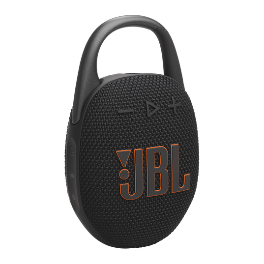 JBL Clip 5 - Black - Ultra-portable waterproof speaker - Hero