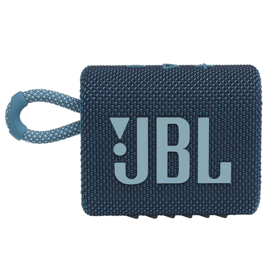 JBL Go 3 - Blue - Portable Waterproof Speaker - Front