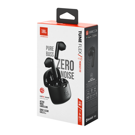 Auriculares Jbl Tune Flex Bluetooth Cancelación Ruido 32hs - Color Variante  Negro — Atrix