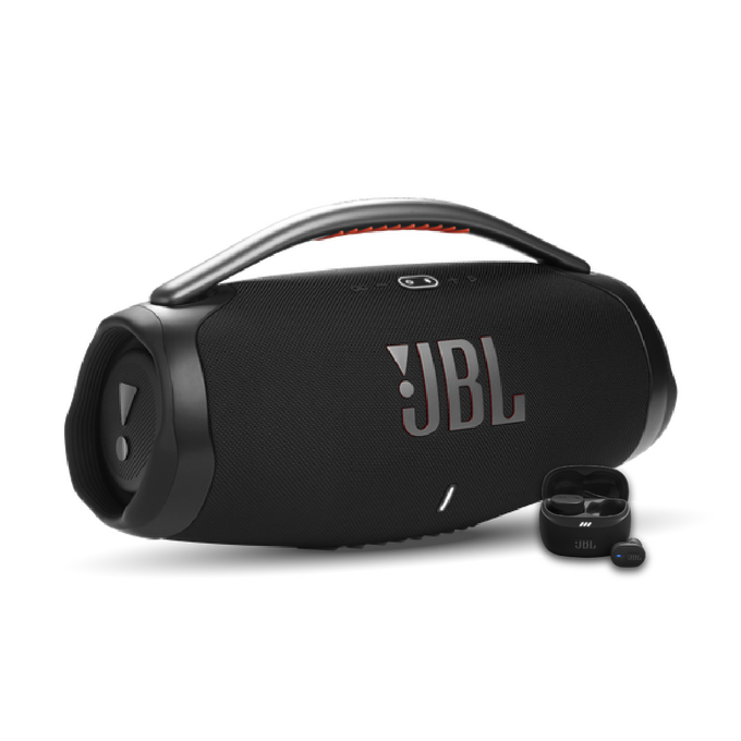 ¡COMBO ESPECIAL!  JBL Boombox 3 (Negro) + Tune Buds 2 (Negro)