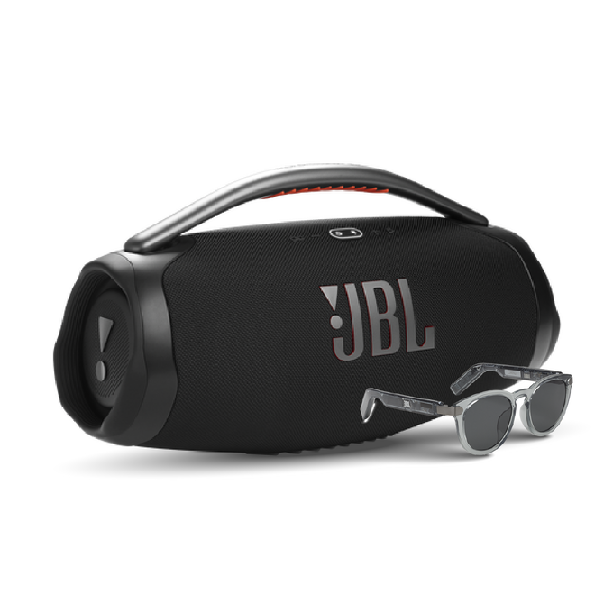 ¡COMBO ESPECIAL!  JBL Boombox 3 (Negro) + Soundgear Frames Round