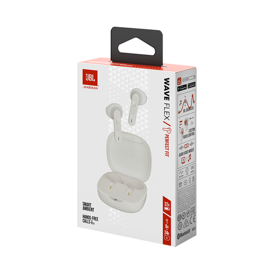 JBL Wave Flex - White - True wireless earbuds - Detailshot 15 image number null