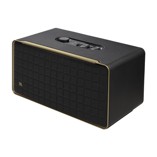 JBL Authentics 500 - Black - Hi-fidelity smart home speaker with Wi-Fi, Bluetooth and Voice Assistants with retro design. - Detailshot 1 image number null