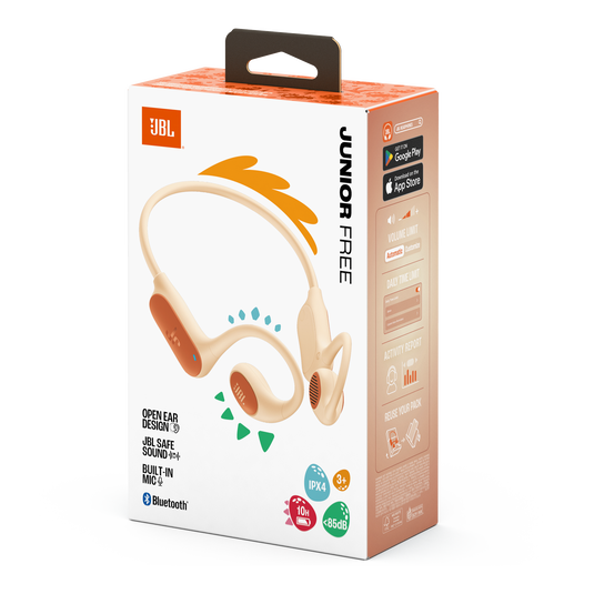 JBL Junior Free - Peach - Wireless open-ear kids headphone - Detailshot 15 image number null