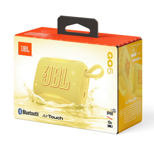 JBL Go 5 - Yellow - Ultra-portable waterproof and drop-proof speaker with JBL legendary sound and ambient edge lighting - Detailshot 9 image number null