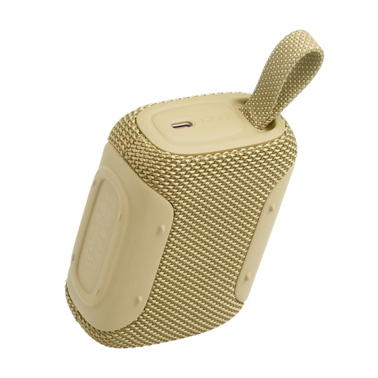 JBL Go 5 - Yellow - Ultra-portable waterproof and drop-proof speaker with JBL legendary sound and ambient edge lighting - Back image number null
