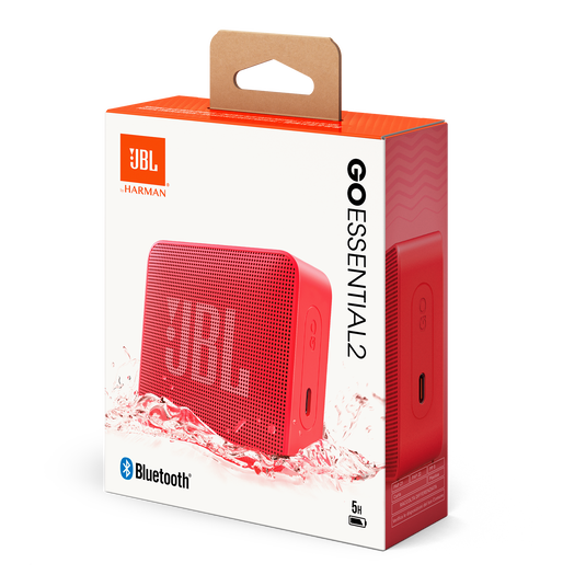 JBL Go Essential 2 - Red - Portable Waterproof Speaker - Detailshot 8 image number null