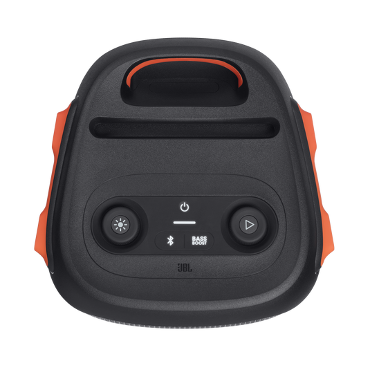 JBL Partybox 110 - Black - Portable party speaker with 160W powerful sound, built-in lights and splashproof design. - Top image number null