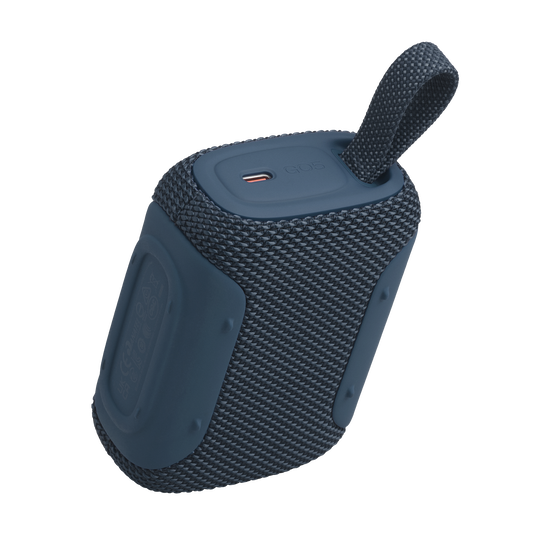 JBL Go 5 - Blue - Ultra-portable waterproof and drop-proof speaker with JBL legendary sound and ambient edge lighting - Back image number null