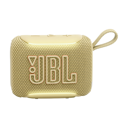 JBL Go 5 - Yellow - Ultra-portable waterproof and drop-proof speaker with JBL legendary sound and ambient edge lighting - Front image number null