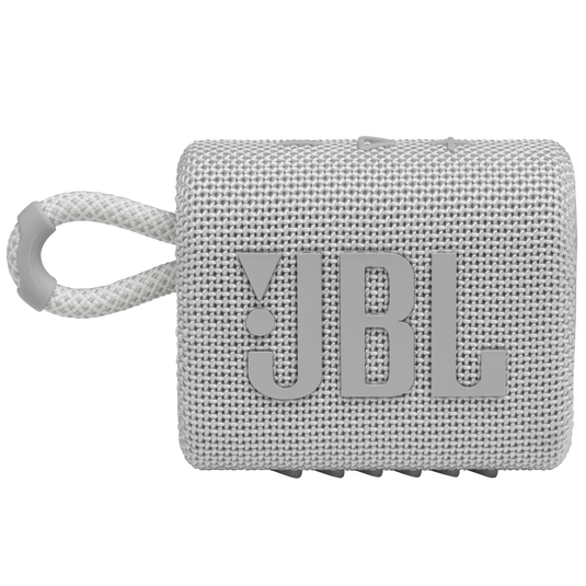 JBL Go 3 - White CSTM - Portable Waterproof Speaker - Front image number null