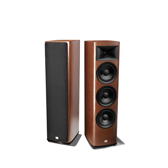 HDI-3800 - Walnut - 2 ½-way Triple 8-inch (200mm) Floorstanding Loudspeaker - Detailshot 1 image number null