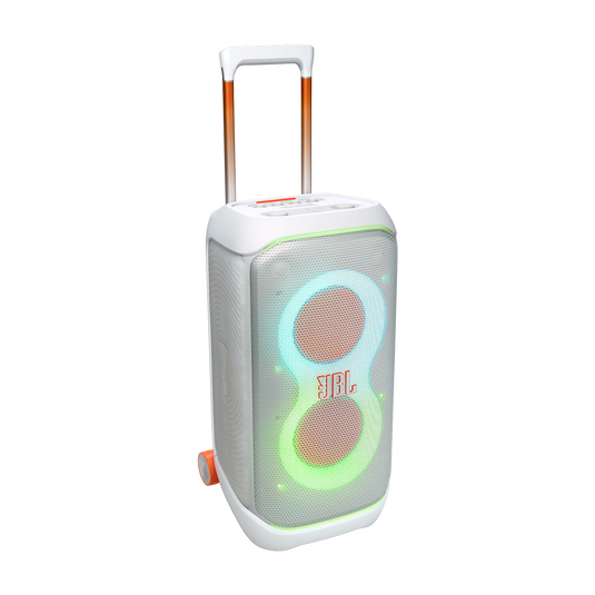 JBL PartyBox Stage 320 - White - Portable party speaker with wheels - Hero image number null