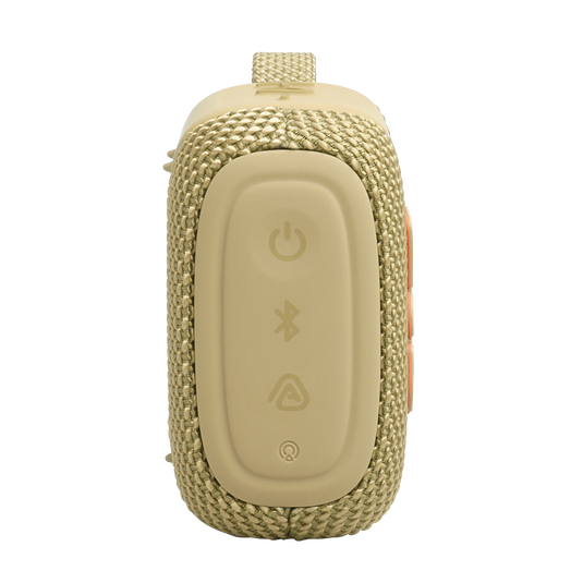 JBL Go 5 - Yellow - Ultra-portable waterproof and drop-proof speaker with JBL legendary sound and ambient edge lighting - Right image number null