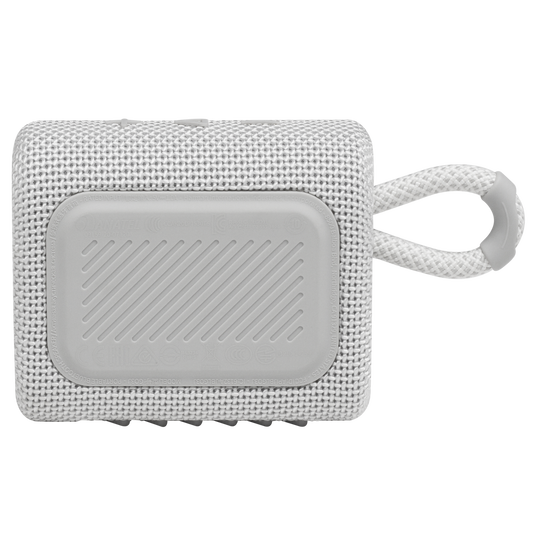 JBL Go 3 - White CSTM - Portable Waterproof Speaker - Back image number null