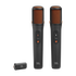 JBL EasySing Mics - Black - Two wireless AI-powered microphones with real-time vocal removal - Hero