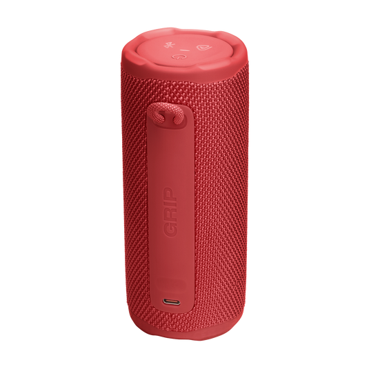 JBL Grip - Red - Compact Bluetooth speaker with bold JBL Pro Sound and ambient light - Back image number null