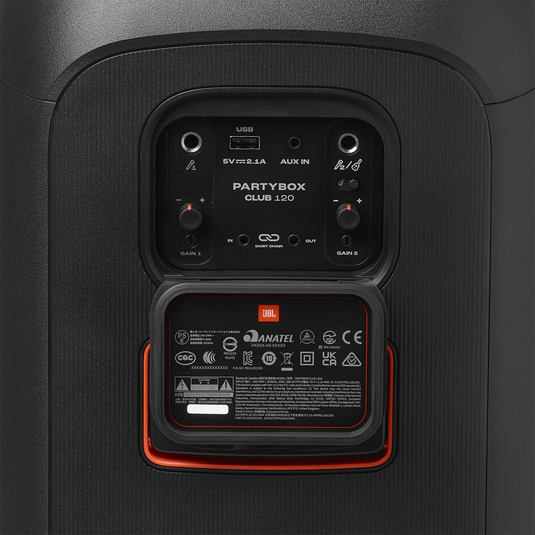 JBL PartyBox Club 120 - Black - Portable party speaker - Detailshot 3 image number null