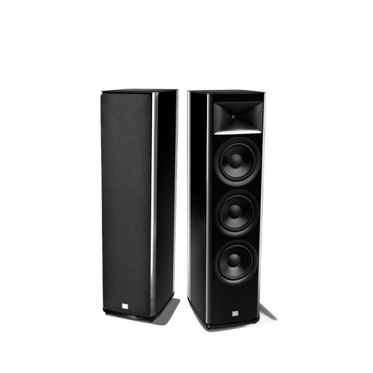 HDI-3800 - Black Gloss - 2 ½-way Triple 8-inch (200mm) Floorstanding Loudspeaker - Detailshot 1 image number null