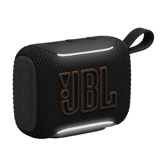 JBL Go 5 - Black - Ultra-portable waterproof and drop-proof speaker with JBL legendary sound and ambient edge lighting - Hero image number null