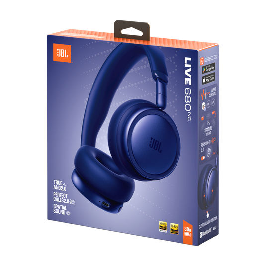 JBL LIVE 680 NC ブルー ワイヤレスヘッドホン JBL Live 680NC | Auriculares supraaurales inalámbricos con