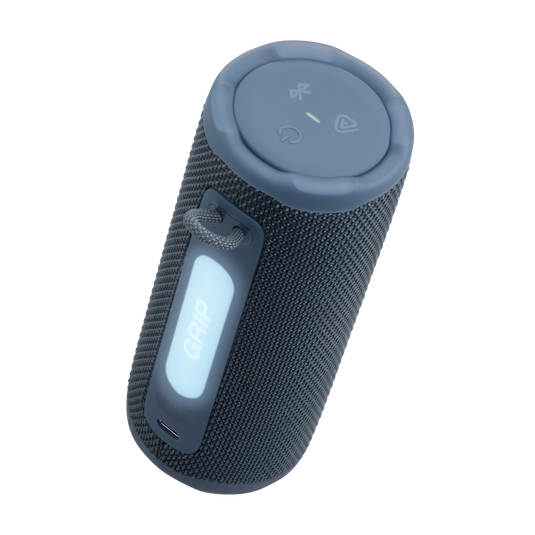 JBL Grip - Blue - Compact Bluetooth speaker with bold JBL Pro Sound and ambient light - Detailshot 1 image number null