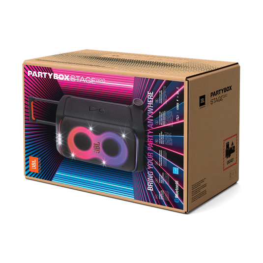 JBL PartyBox Stage 320 - Black - Portable party speaker with wheels - Detailshot 15 image number null
