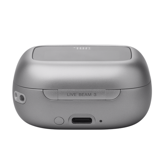 JBL Live Beam 3 - Silver - True wireless noise-cancelling closed-stick earbuds - Detailshot 4 image number null