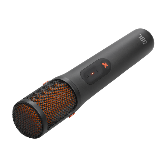 JBL EasySing Mics - Black - Two wireless AI-powered microphones with real-time vocal removal - Front image number null