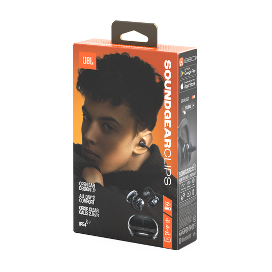JBL Soundgear Clips - Black - True wireless open-ear headphones - Detailshot 15 image number null