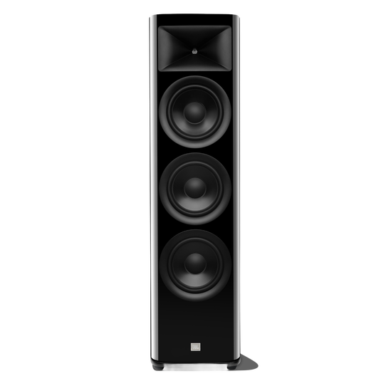 HDI-3800 - Black Gloss - 2 ½-way Triple 8-inch (200mm) Floorstanding Loudspeaker - Hero image number null