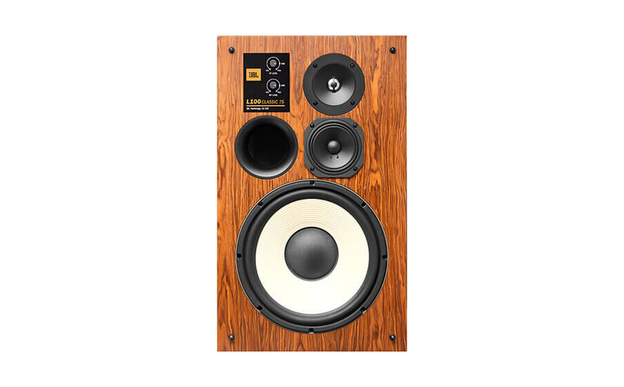 L100 Classic 75 Altavoz en blanco de 300 mm con marco fundido y cono de pulpa pura en diseño de reflejo de graves con puerto de vibración frontal. - Image