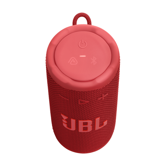 JBL Grip - Red - Compact Bluetooth speaker with bold JBL Pro Sound and ambient light - Top image number null