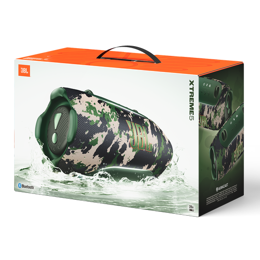 JBL Xtreme 5 - Squad - Portable waterproof speaker with massive legendary JBL sound, ambient edge lighting, and a convenient shoulder strap - Detailshot 15 image number null
