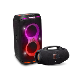 Image of Combo JBL Parlante Boombox 4 Negro + Parlante Partybox Club 120 Negro