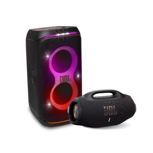 Combo JBL Parlante Boombox 4 Negro + Parlante Partybox Club 120 Negro image number null