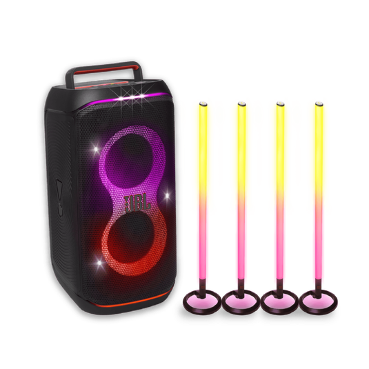 Partybox Club 120 + 4 Partylight Stick (Combo) image number null